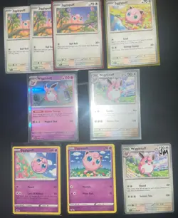 Jigglypuff & Wigglytuff 9x Pokemon Card Lot - SWSH+SV+ME - Holo & Regular - NM/M - Image 2
