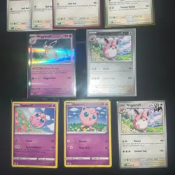 Jigglypuff & Wigglytuff 9x Pokemon Card Lot - SWSH+SV+ME - Holo & Regular - NM/M - Image 5