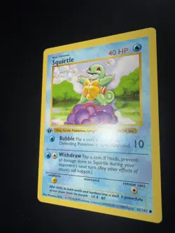 Pokemon Card - Squirtle Base Set Shadowless 63/102 1st Edition Common LP - Image 3