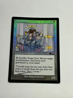 Tragic Poet FOIL Urza's Legacy NM White Common MAGIC GATHERING CARD - Image 1