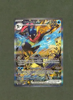 Greninja ex 132 Sv: Scarlet & Violet Promo Cards SIR Holo Pokemon Card NM - Image 1