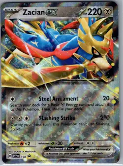 Zacian ex SVP 198 SV: Scarlet & Violet Promo Cards - Pokemon Card - NM - Image 1