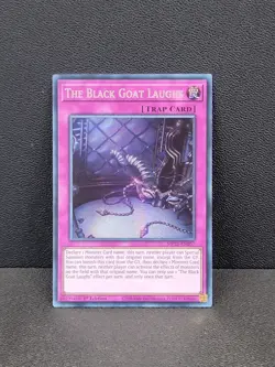 Yugioh The black goat laughs prismatic secret Rare 1st edition MP25-EN057 - Image 1