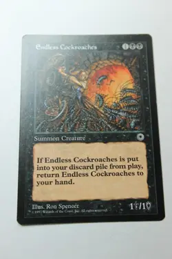 MTG Endless Cockroaches x1- -Portal-Lightly Played - Image 1