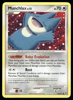 Munchlax 69/111 Common Rising Rivals Pokemon Moderately Played - Image 1