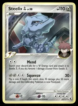 Steelix GL 51/111 Uncommon Rising Rivals Pokemon Lightly Played - Image 1