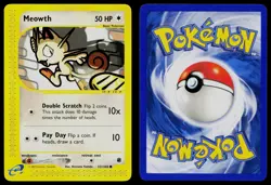 MEOWTH 121/165 COMMON EXPEDITION BASE SET POKEMON LP - Image 3