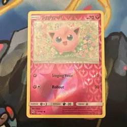 Pokemon TCG Jigglypuff 41/68 Hidden Fates Reverse Holo English 2019 Basic 70 HP - Image 1