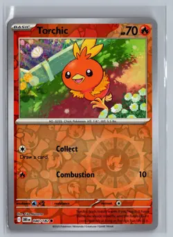 Torchic 040/182 Common Destined Rivals Pokemon Reverse Holo Near Mint - Image 1