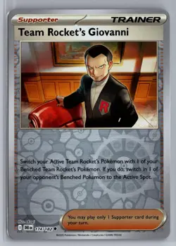 Team Rocket's Giovanni 174/182 Uncommon Destined Rivals Pokemon Reverse Holo NM - Image 1