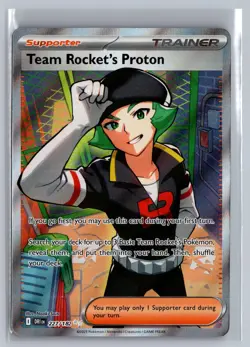 Team Rocket's Proton 227/182 Ultra Rare Destined Rivals Pokemon Near Mint - Image 1