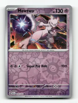 MEWTWO STELLAR CROWN 59/142 POKEMON REVERSE HOLO NM/M - Image 1