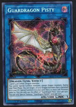 Yugioh Guardragon Pisty MP20-EN022 Prismatic Secret Rare 1st - VLP - Image 1