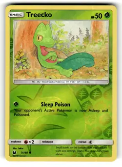 Treecko 7/168 Common Celestial Storm Reverse Holo Pokemon Lightly Played - Image 1