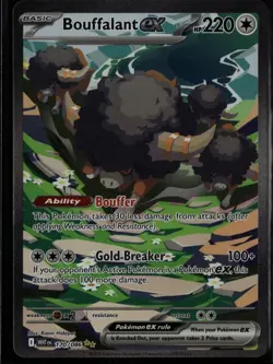 Bouffalant ex 170/086 Holo Special Illustration Rare White Flare Pokemon NM - Image 1