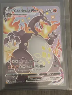 Pokemon Charizard VMAX Full Art Shiny Holo Rare Shining Fates SV107/SV122 330 HP - Image 1