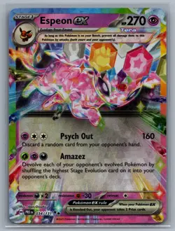 Pokemon Espeon ex 034/131 Holo Double Rare Prismatic Evolutions NM - Image 1