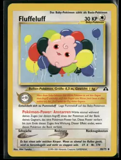 German Igglybuff 40/75 Uncommon Neo Discovery Pokemon Unlimited Near Mint - Image 1