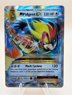 M Pidgeot EX 65/108 Holo EX Rare Evolutions Pokemon Near Mint - Image 1