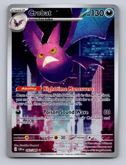 CROBAT 093/086 HOLO ILLUSTRATION RARE CHAOS RISING POKEMON NM - Image 1