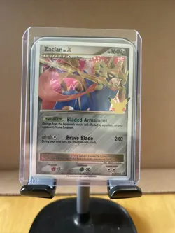 Pokemon Zacian LV. X SWSH135 - Black Star Promo Celebrations Collection Box Card - Image 1