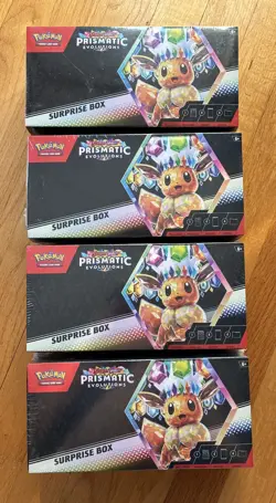 Pokemon TCG Prismatic Evolutions Suprise Box Lot of 4! New Factory Sealed - Image 1