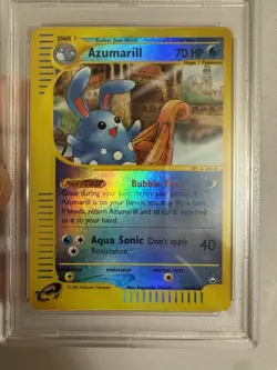 2003 Pokemon - Azumarill Reverse Holo Rare E Reader Aquapolis 4/147 PSA 9 Mint! - Image 4