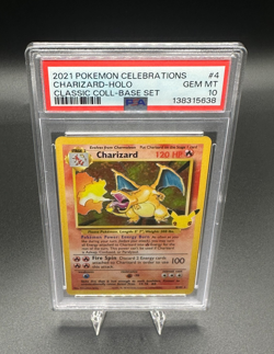 2021 Pokemon Celebrations Classic Collection #4 Charizard Holo PSA 10 - Image 1
