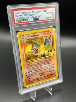 2021 Pokemon Celebrations Classic Collection #4 Charizard Holo PSA 10 - Image 2