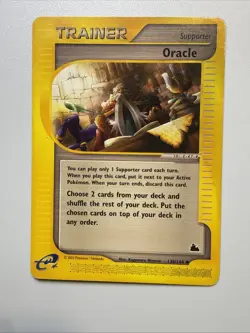Oracle Trainer 138/144 Skyridge Pokemon Supporter eReader HP - Image 1