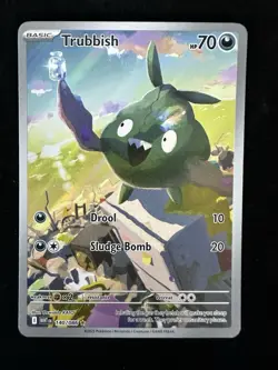 The Pokemon Company Trubbish Pokemon TCG Illustration Rare Full Art Holo 140/086 - Image 1