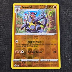 Pokemon Silver Tempest Armaldo 096 Reverse Holo Near Mint - Image 1