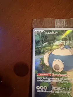 SEALED 2023 Snorlax Black Star Alt Art SVP 051 Pokemon 151 Promo English Holo - Image 3