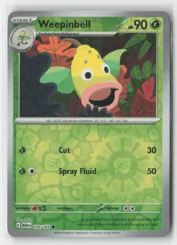 Weepinbell 070/165 Common 151 Pokemon Reverse Holo Near Mint - Image 1