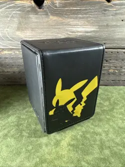 Ultra Pro Nintendo Pokemon TCG Pikachu Alcove Flip Deck Box Card Storage Case - Image 2