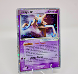 🔥 Deoxys EX Ultra Rare Holo SWIRL 97/107 ex Deoxys 2005 MP Pokemon TCG 🔥 - Image 2