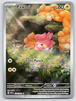 Pawmi 226/091 Illustration Rare Paldean Fates Pokemon Near Mint - Image 1