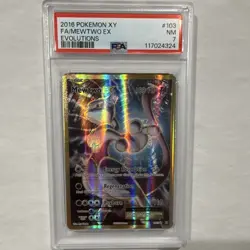 The Pokemon Company 2016 EN Mewtwo EX Evolutions Full Art Holo #103/108 PSA 7 - Image 1
