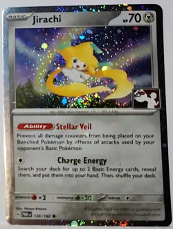 Fart Swirl 🌀 Jirachi 126/182 Cosmos Holo Heavily Bleed Error Rare Pokemon TCG ✨ - Image 1
