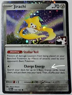 Fart Swirl 🌀 Jirachi 126/182 Cosmos Holo Heavily Bleed Error Rare Pokemon TCG ✨ - Image 2