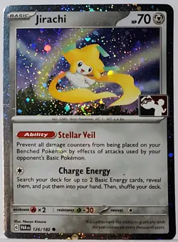 Fart Swirl 🌀 Jirachi 126/182 Cosmos Holo Heavily Bleed Error Rare Pokemon TCG ✨ - Image 3