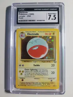 CGC 7.5 Electrode 1999 Jungle 2/64 Holo Pokemon Card psa 7.5 - Image 1