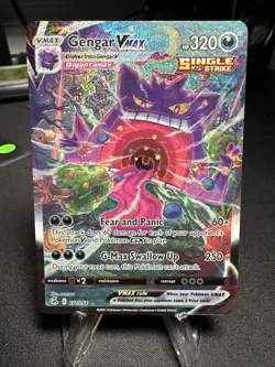 Pokemon 2021 Gengar VMAX 271/264 Alt Art Secret Rare Fusion Strike NM - Image 1