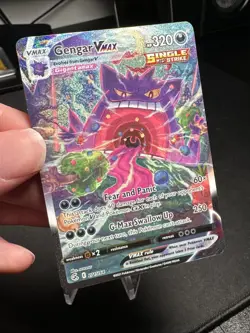 Pokemon 2021 Gengar VMAX 271/264 Alt Art Secret Rare Fusion Strike NM - Image 5