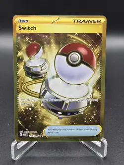 Pokemon TCG Switch 206/165 Scarlet & Violet 151 Gold Hyper Rare NM Condition - Image 1