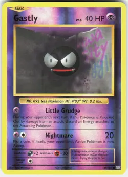 Gastly 47/108 Common Evolutions Pokemon Reverse Holo Near Mint - Image 1