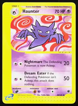 HAUNTER 80/165 UNCOMMON EXPEDITION BASE SET POKEMON LP - Image 1