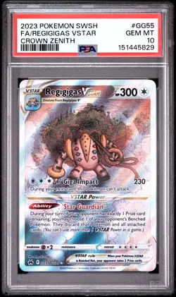 PSA 10 REGIGIGAS VSTAR GG55/GG70 FULL ART CROWN ZENITH POKEMON 😍 - Image 1