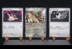 Bloodmoon Ursaluna ex - SVP 177 - Promo Card + Noctowl & Hoothoot + Code Card - Image 1