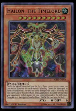 Yugioh Hailon, the Timelord BLRR-EN022 1st Edition Ultra Rare NM - Image 1